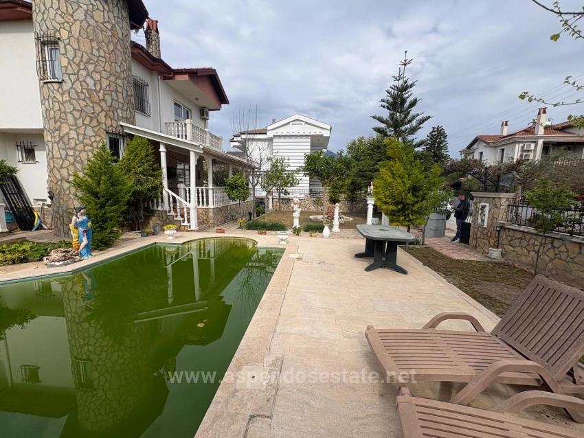 3+1 Villa Zum Verkauf Auf Einem 500 M² Großen Grundstück In Dalyan Gülpınar
