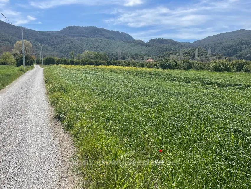 In Okçular Einem 736M2 Großen, 250M2 Großen Bau Genehmigten Verkäuflichen Grundstück