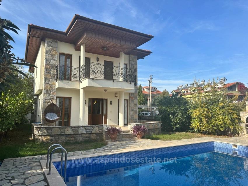 4+1 Villa For Sale On A 500M2 Plot Close To Dalyan Center