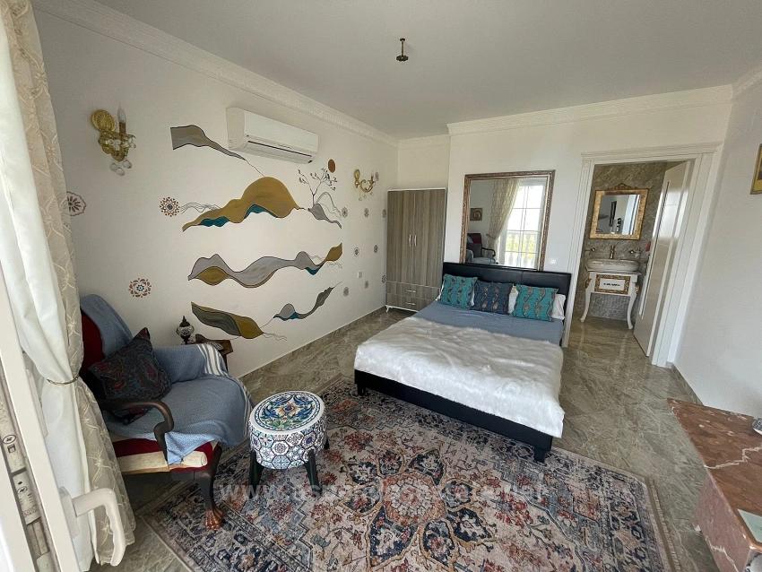 Vip Villa For Sale In Gökbel, On A 5000M2 Plot With Full Sea View.