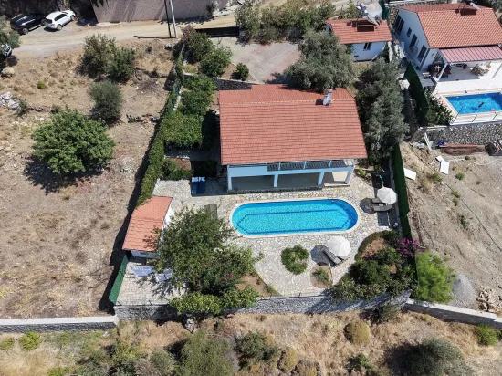 Villa 4+1 for sale with lake and sea view In Gökbel, Dalyan