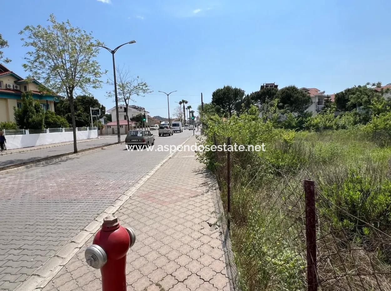 916M2 Commercial And Residential Zoned Land For Sale On The Main Road In Dalyan Gülpınar