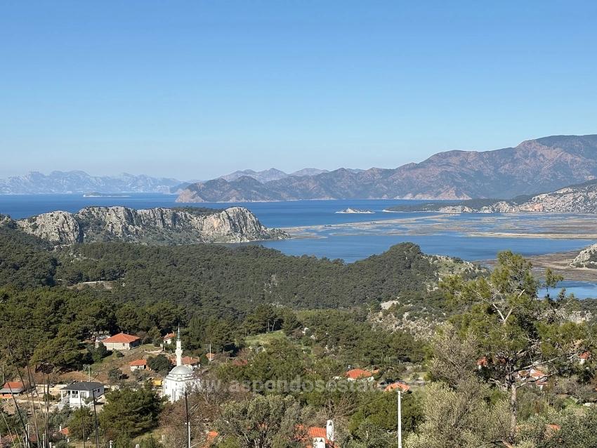 Продается Земельный Участок Площадью 1000 М2 С Видом На Море В Жилом Районе Деревни Гёкбель.