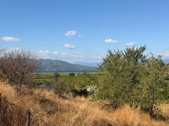 Поле площадью 5.000m2 с видом на озеро в Dalyan Karadağ продаётся