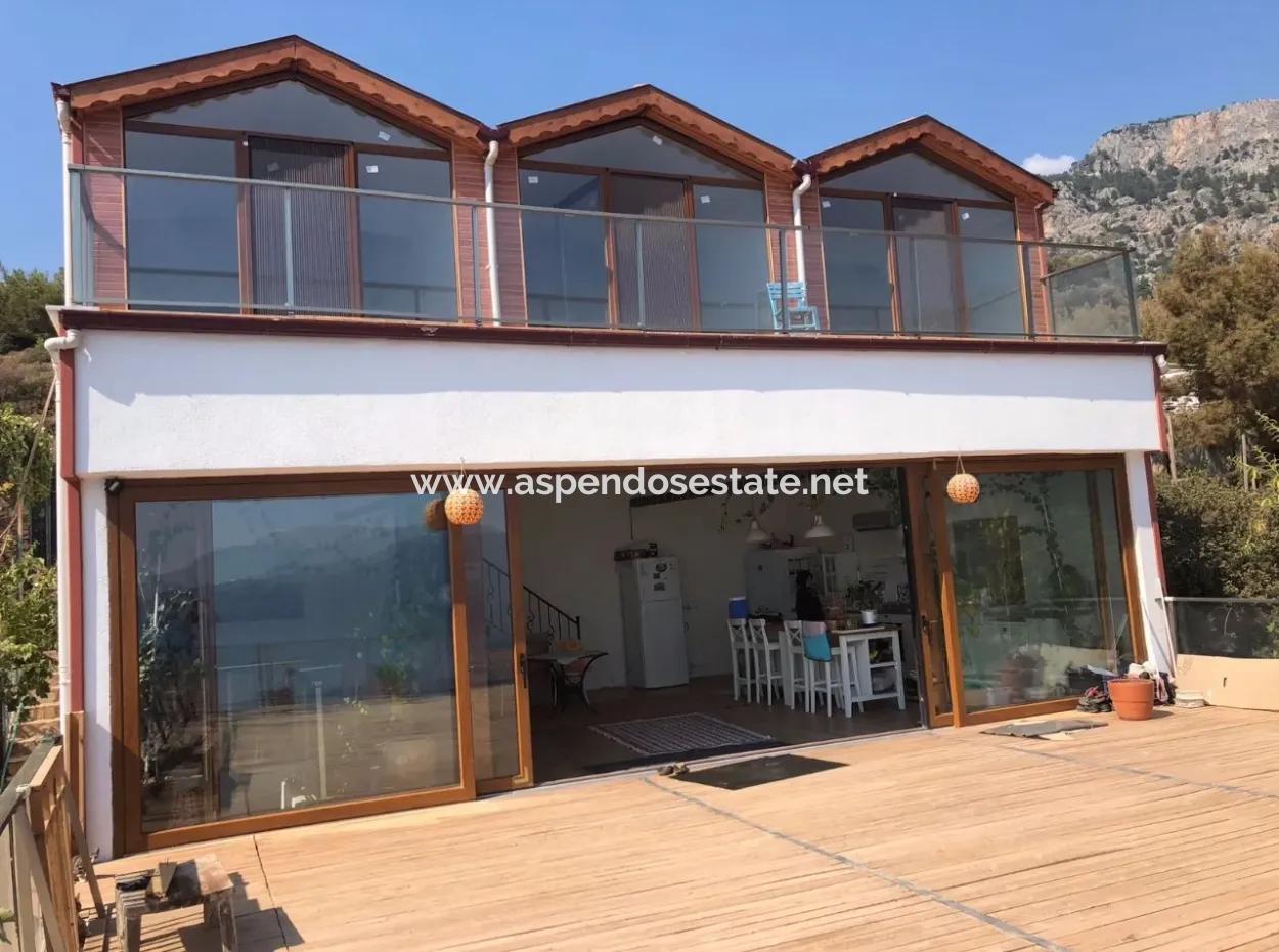 Faralya Satılık Villa Faralyan Full Deniz Manzaralı Satılık Satılık Villa